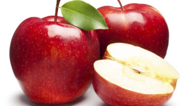 السعرات الحراريه فى التفاح الأحمر والأخضر والأصفر
